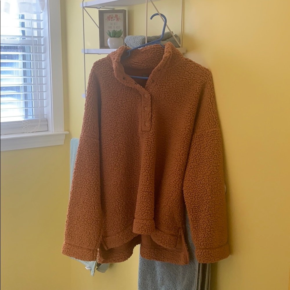 Burnt Orange Aerie Sherpa